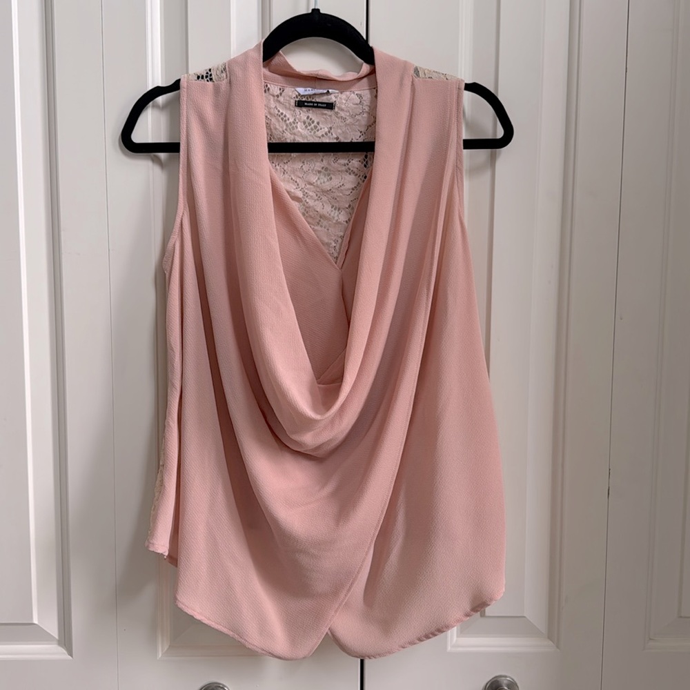 Marciano draped, cross-front top